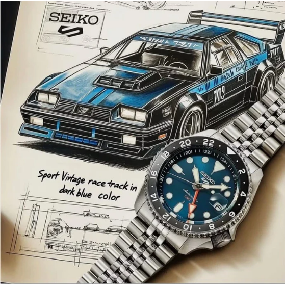 Seiko 5 Sports Special Edition "Velocity Blue" GMT Men's Watch SSK045K1