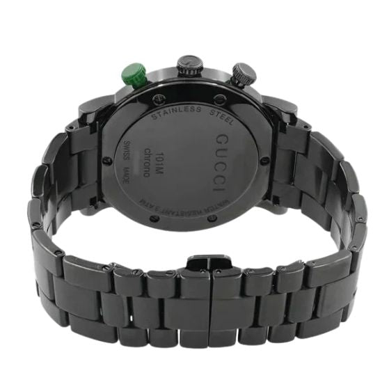 GUCCI G-Chrono 101 G Black PVD Chronograph 44mm Men Watch YA101331