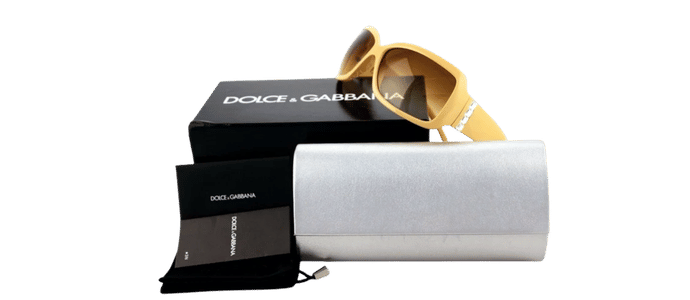 RARE Authentic D&G Dolce & Gabbana Pink Nude Crystal Sunglasses DG 6042 B 796/13