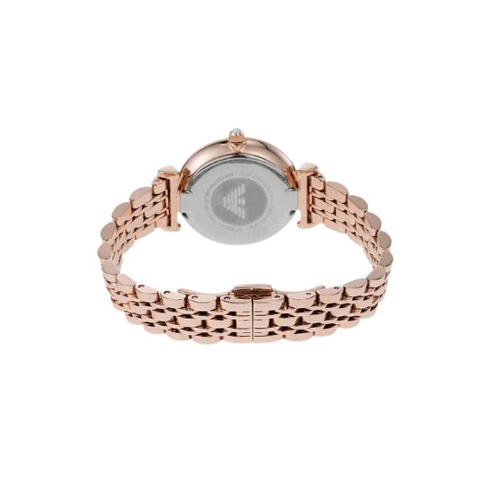 EMPORIO ARMANI Crystals 32mm Rose Gold Women's Dress Watch AR11244