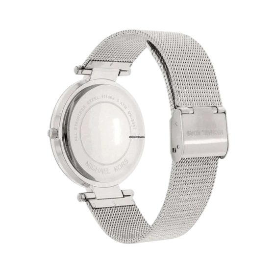 Michael Kors Darci Silver Mesh Crystals Steel Womens Watch MK3367