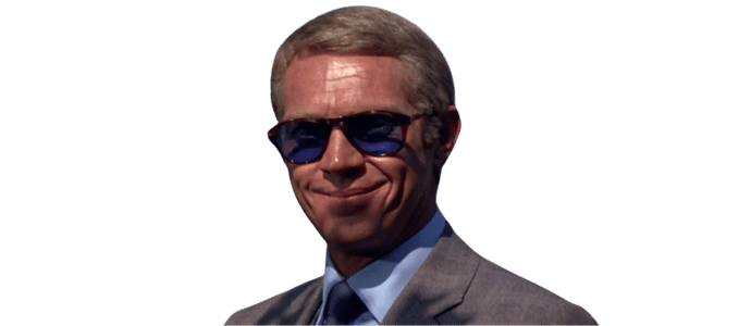 POLARIZED Steve McQueen PERSOL Folding Havana Blue Sunglasses PO 714 SM 96/S3 54