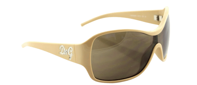 RARE NEW Authentic D&G Dolce & Gabbana Beige Crystal Sunglasses DG 8035-B 791/73