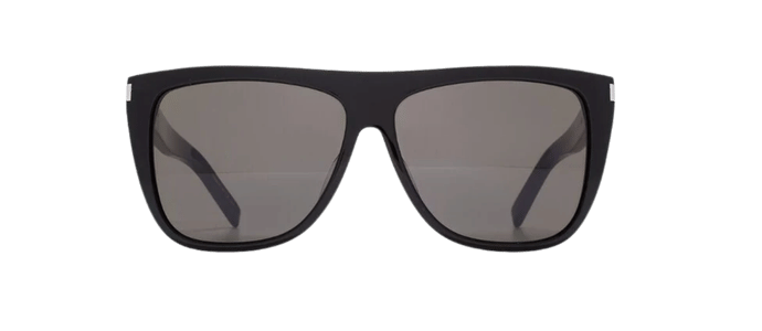 NEW Genuine SAINT LAURENT Smoke Glass Lens Flat Top Mask Sunglasses SL1/S 002