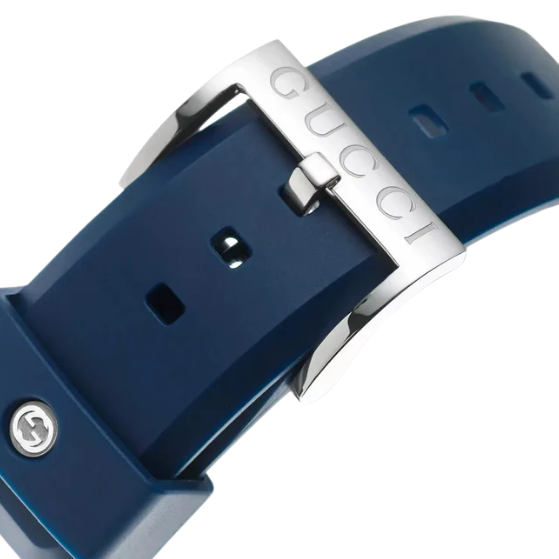 NEW Gucci Sync L 36mm Blue Rubber Strap Quartz Unisex Designer Watch YA137304