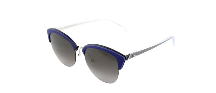 NEW Genuine CHRISTIAN DIOR RUN Palladium Blue Black Grey Round Sunglasses BMG HA