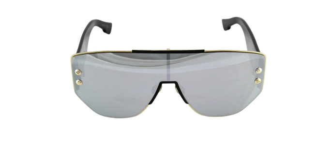 NEW Genuine CHRISTIAN DIOR ADDICT 1 Gold Black Shield Mirror Sunglasses RHL 0T