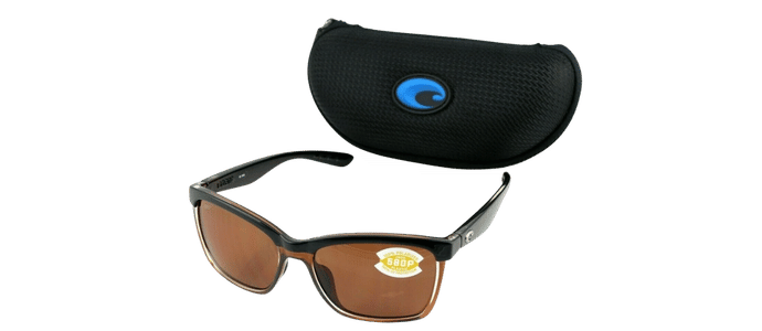 POLARIZED NEW Genuine COSTA Del Mar ANAA 580P Copper Lens Sunglasses ANA 107 OCP