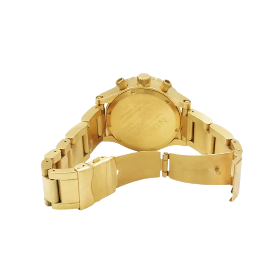 Nixon 42-20 Chrono All-Gold Champagne Dial Men's Watch A037-502