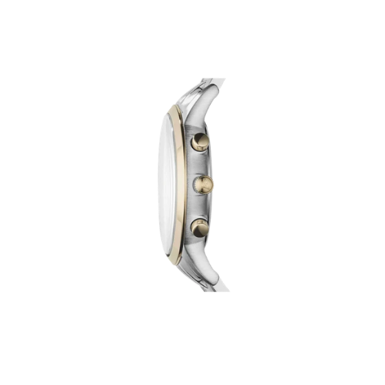 EMPORIO ARMANI Renato Chronograph 43mm Gold Silver Men Watch AR11076
