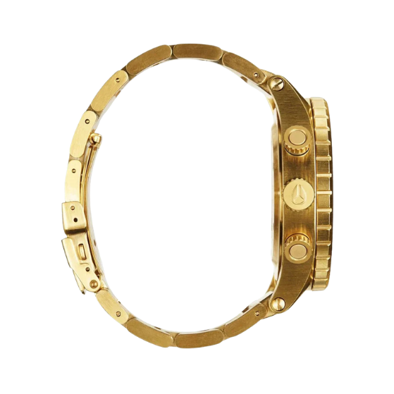 Nixon 48-20 Chrono All Gold Dial Men's Designer Watch A486-502