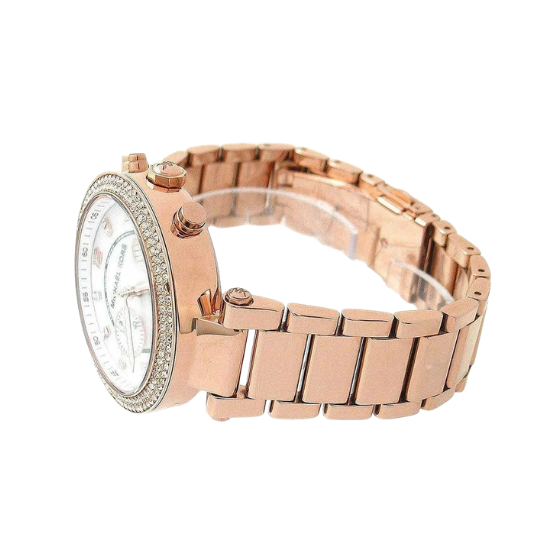 Michael Kors Parker Chronograph Rose Gold-Tone Ladies Watch MK5491