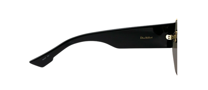 NEW Genuine CHRISTIAN DIOR ADDICT 1 Gold Black Shield Mirror Sunglasses RHL 0T