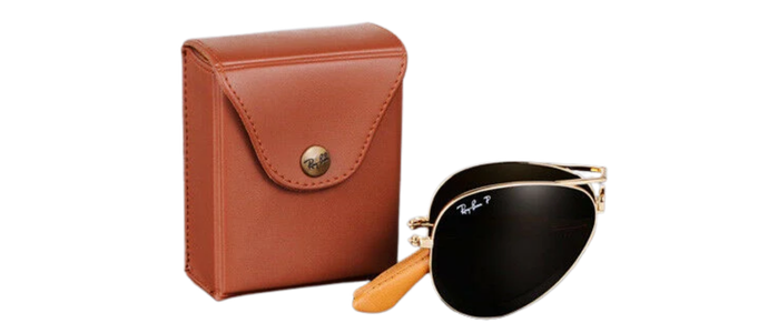 Ray-Ban 22kt Gold Plated Unisex Sunglasses RB 3479KQ 001/M7 58mm