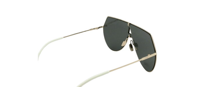 RARE New FENDI EYELINE Gold Grey Oversized Womens Aviator Sunglasses FF 0193S