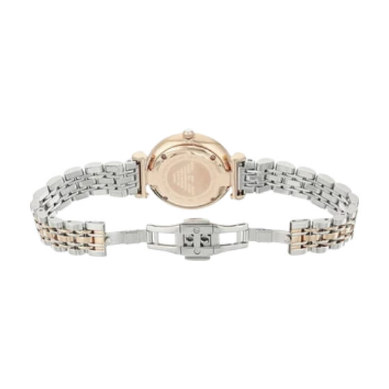 EMPORIO ARMANI 32mm Gianni T-Bar Crystals Steel Women's Watch AR1926