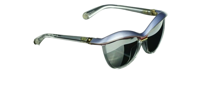 RARE NEW Genuine Christian DIOR Demoiselle 2 Blue Pink Crystal Sunglasses EXG 3R