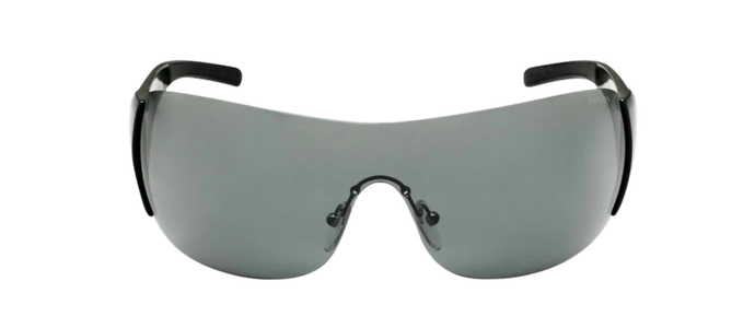 PRADA Sport Black Shield Wrap Sunglasses SPS 02L PS 02LS 1AB1A1