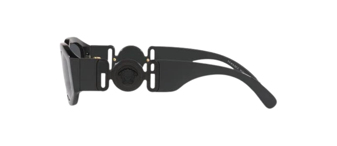 VERSACE VE4361 BIGGIE Medusa Black Grey Hexagonal Sunglasses 536087