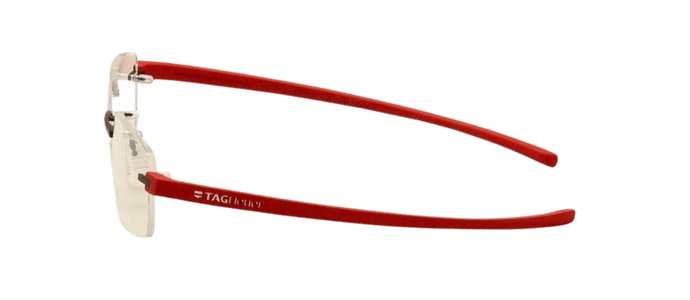 TAG HEUER Reflex 3 Black Red EyeGlasses Frame TH 3942 002 6015