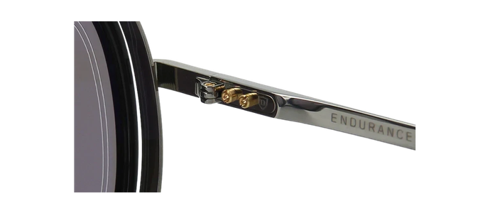 DITA ENDURANCE 79 Black Grey Titanium Square Sunglasses DTS 104-60-04