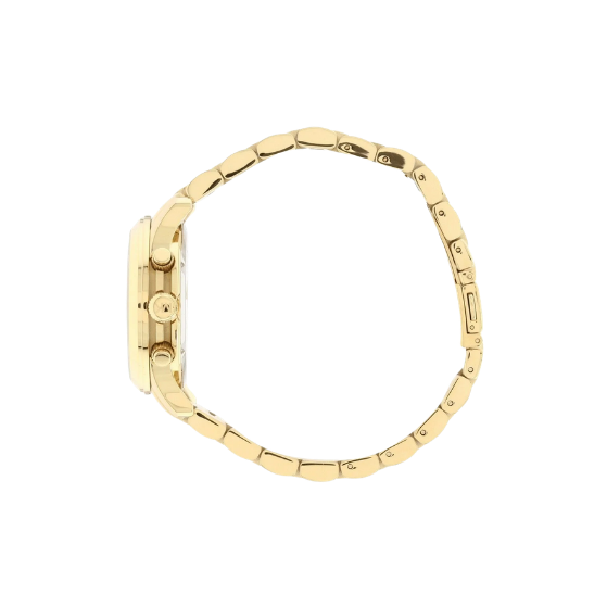 NEW Authentic Michael Kors Runway Stainless Steel Gold Ladies Wrist Watch MK5055