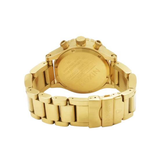 Nixon 42-20 Chrono All-Gold Champagne Dial Men's Watch A037-502