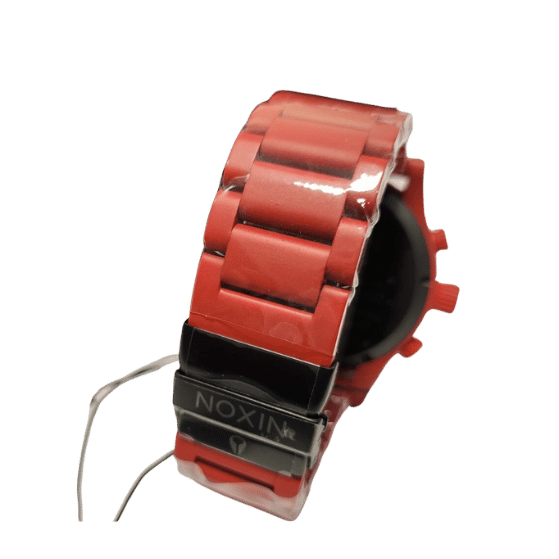 Nixon 51-30 Chrono All Red Metal Strap Mens 51mm Watch A083-191-00