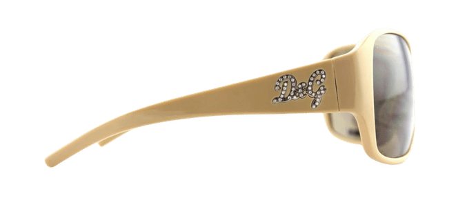 RARE NEW Authentic D&G Dolce & Gabbana Beige Crystal Sunglasses DG 8035-B 791/73