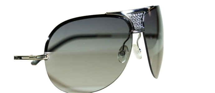 RARE NEW Authentic Christian DIOR Remove/s Ruthenium Gradient Sunglasses 6LBXH