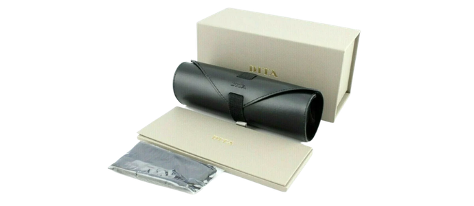 DITA GRANDMASTER SIX Titanium Aviator Black Gold Sunglasses DTS 900 01A