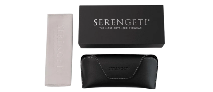 POLARIZED SERENGETI Carrara Small Drivers Gold Glass Lens Metal Sunglasses 8551