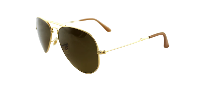 RAY-BAN Folding Aviator 22KT GOLD P3 Plus Sunglasses RB 3479KQ 001/M7