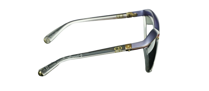 RARE NEW Genuine Christian DIOR Demoiselle 2 Blue Pink Crystal Sunglasses EXG 3R