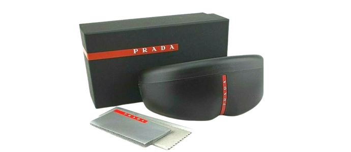 PRADA Sport Black Shield Wrap Sunglasses SPS 02L PS 02LS 1AB1A1