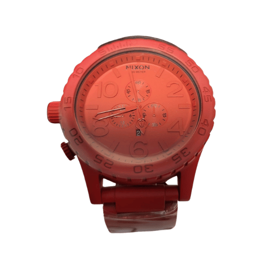 Nixon 51-30 Chrono All Red Metal Strap Mens 51mm Watch A083-191-00