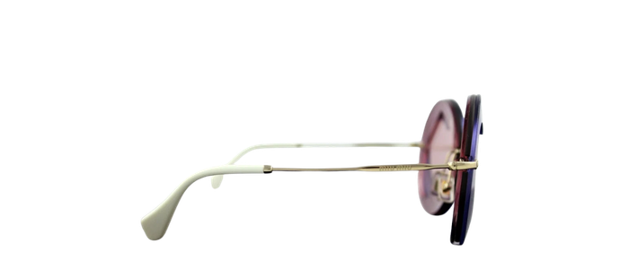 RARE NEW Genuine MIU MIU Lilac Pink Heart Round Sunglasses SMU 01S VA1-4M2 01SS