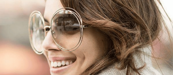 RARE New CHLOE Carlina Ladies Round Wire Frame Oversized Sunglasses CE 114 S 737