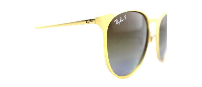 Ray-Ban Erika Metal Matte Gold Sunglasses RB3539 112/T5