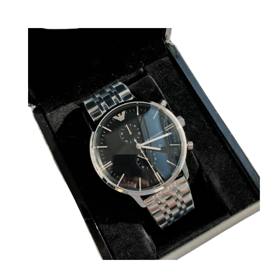 EMPORIO ARMANI Chronograph 43mm Stainless Steel Men's Watch AR0389