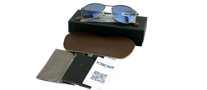 Persol Men's Tempered Glass Lens Sunglasses PO 7649-S 1071/56 53 mm