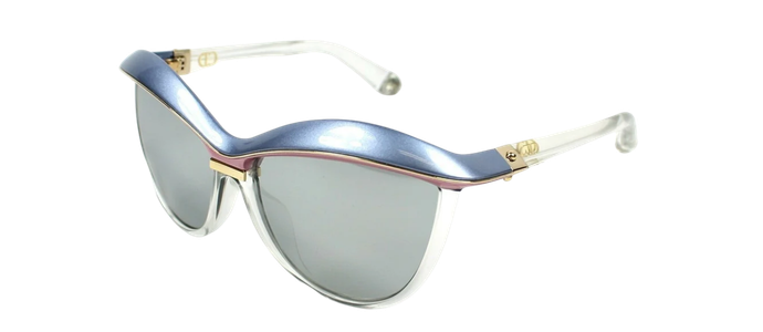 RARE NEW Genuine Christian DIOR Demoiselle 2 Blue Pink Crystal Sunglasses EXG 3R