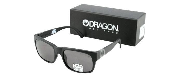 RARE POLARIZED New DRAGON TAILBACK H2O FLOATABLE Matt Black Sunglasses DR 003