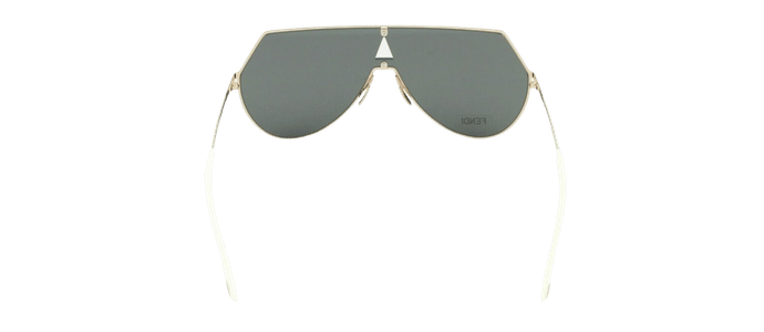 RARE New FENDI EYELINE Gold Grey Oversized Womens Aviator Sunglasses FF 0193S