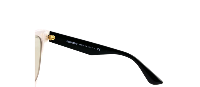 RARE NEW Genuine MIU MIU  Opal Argil Cateye Stardust Sunglasses MU 07RS UE2-5J2