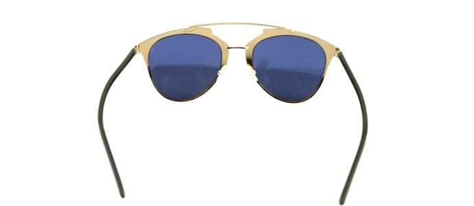 NEW Christian DIOR REFLECTED Rose Gold Khaki Blue Mirror Pilot Sunglasses XX8 3J