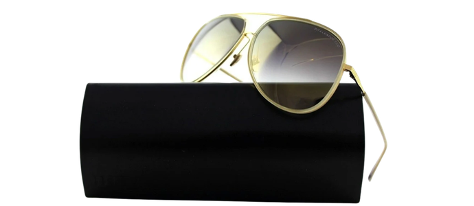 RARE NEW Genuine DITA 18K Gold CONDOR-TWO 2 Titanium Aviator Sunglasses 21010 B