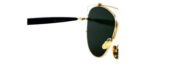 RARE New Christian DIOR TECHNOLOGIC Gold Blue Green Lens Pilot Sunglasses 1UU O7