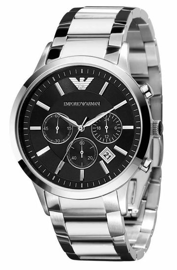 Emporio Armani Men's Chronograph 43mm Black Dial Men Watch AR2434