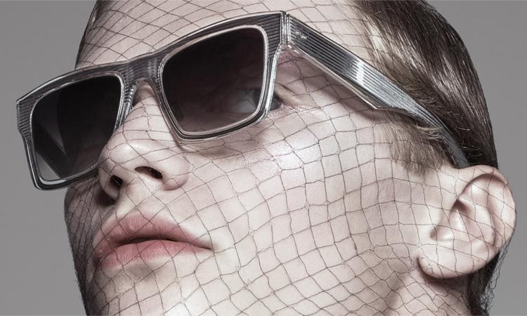 DITA INSIDER TWO Gold Clear Brown Square Sunglasses DRX 2090BT